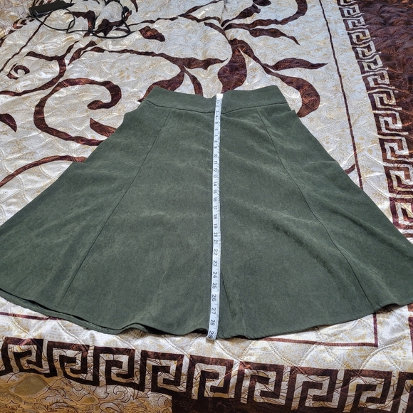 Laura Scott Faux Suede A-Line Skirt | Size 10 - Picture 7 of 7